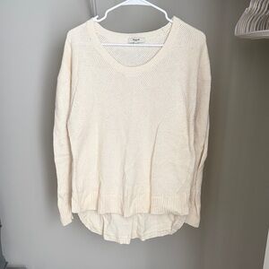 Madewell Cream Crew Neck Sweater